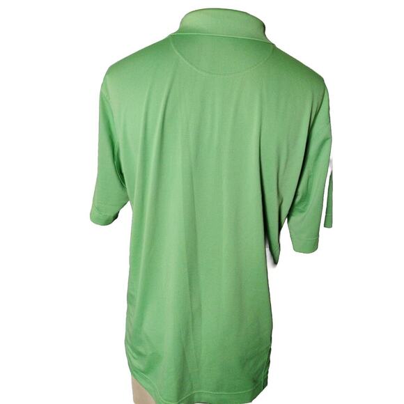 Cutter & Buck Shirt Mens XXLarge Green Solid Polo Dry Tec Golf Short Slv Casual - Picture 4 of 5